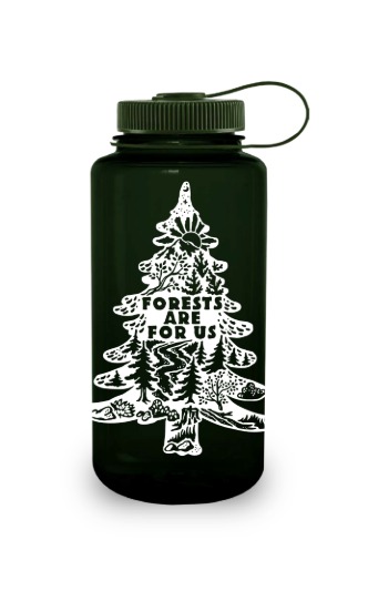 32oz Wide Mouth Public Lands: Forests Are for Us Bottle